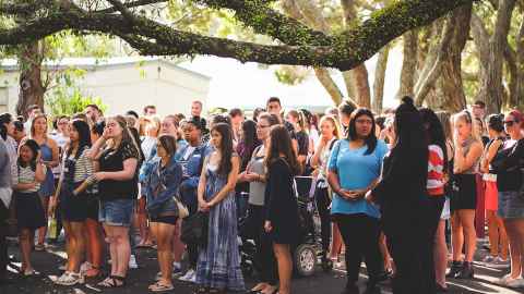 Group of students during o-week