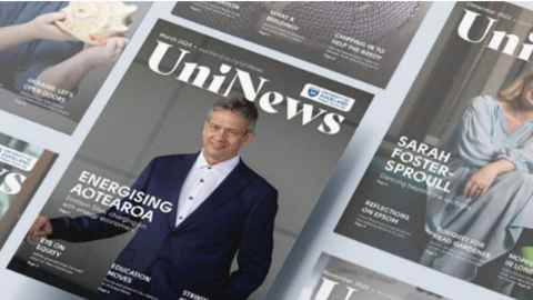 Cover of the March 2024 issue of UniNews, featuring Emilson Silva
