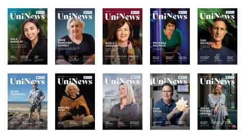 All the covers of the 2023 UniNews
