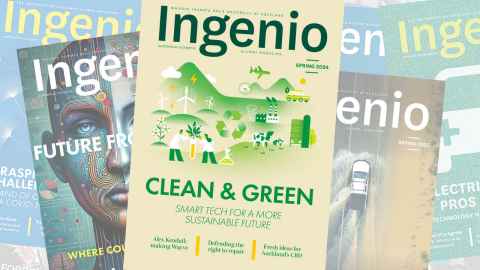 past images of ingenio in a montage
