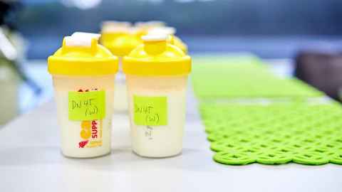 Nutrition samples for clinical research trial