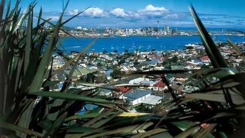 view of Auckland harbour