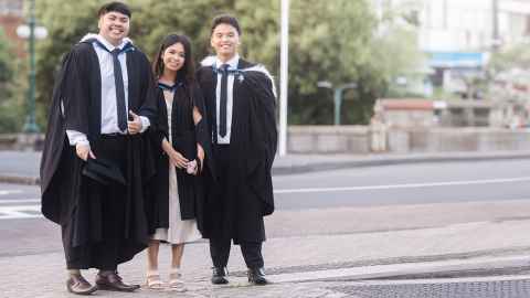 Graduating science students