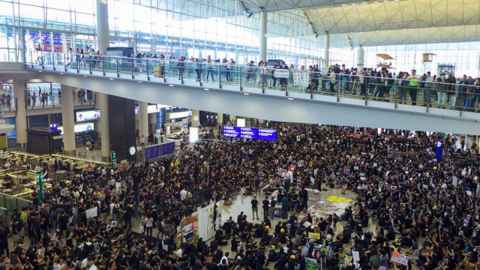 Hong Kong International Airport during the 2019 protests