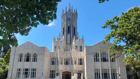 Stock image of University of Auckland Clock Tower