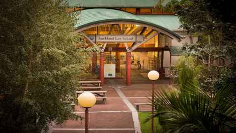 Entrance to Auckland Law School