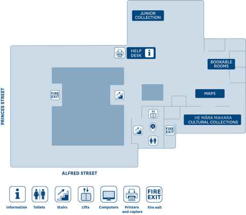 Floor plan General Library level M