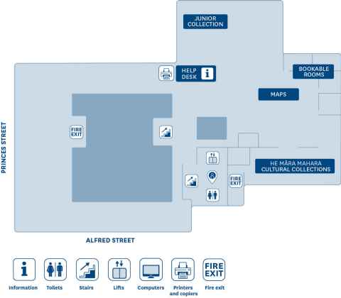 Floor plan General Library level M