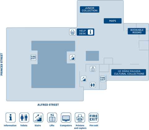 Floor plan General Library level M