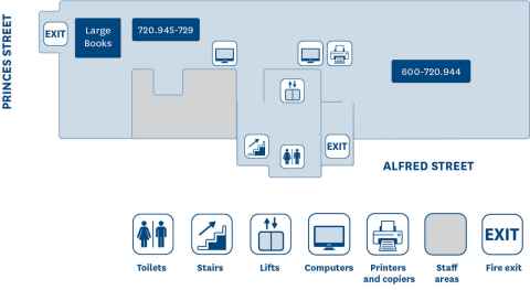 Floor plan General Library level 4