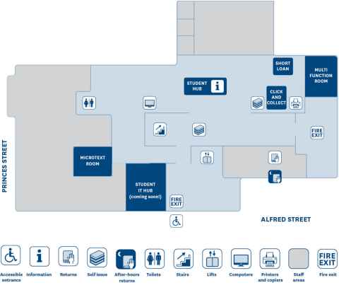 Floor plan General Library level G