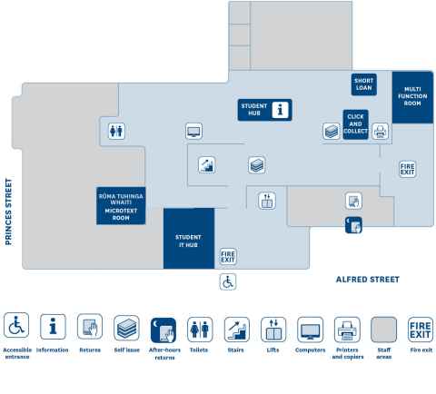 Floor plan General Library level G