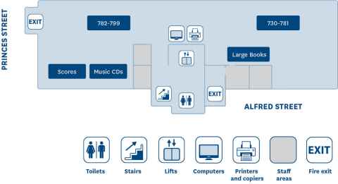 Floor plan General Library level 5