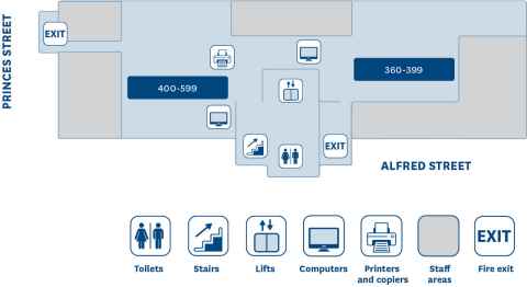 Floor plan General Library level 4