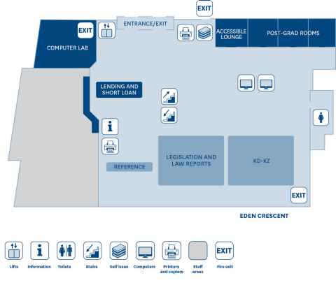 Davis Law Library level 2 floor plan