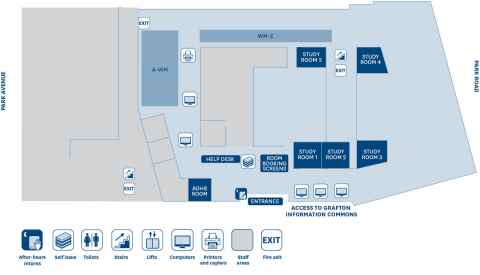 Floor plan Philson Library