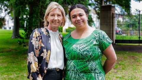 Collaborative Collaborative Steering Group Chairperson Professor Katie Groom and Deputy Chairperson Tina Allen-Mokaraka