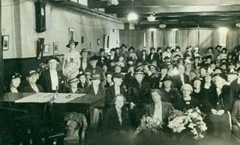 Auckland women in September 1940 marking the 47th anniversary of women’s suffrage.