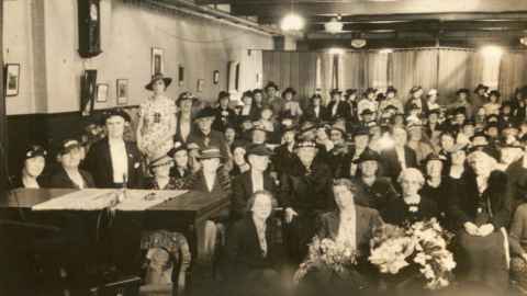 Auckland women in September 1940 marking the 47th anniversary of women’s suffrage.
