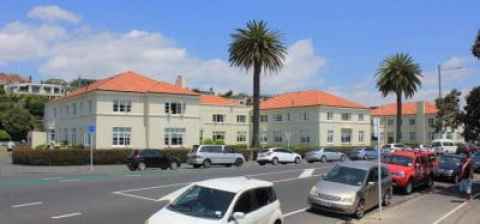 Garden Court flats on Tamaki Drive, Mission Bay, Auckland