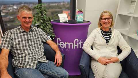Auckland Bioengineering Institute researchers Associate Professor David Budgett and Dr Jenny Kruger of the Pelvic Floor Research Group.