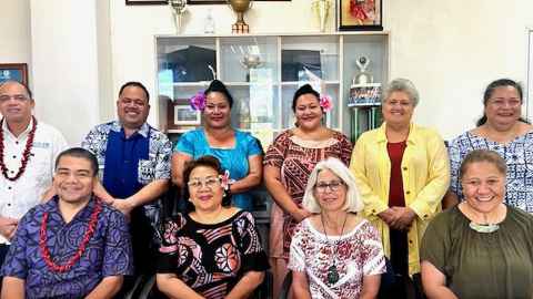 Delegation members of the National University of Samoa and the University of Auckland 