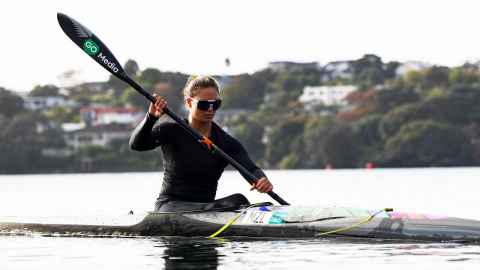 New Zealand kayaker Lucy Matehaere will compete in the K2 500. 
