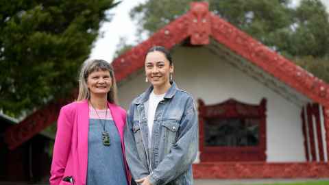 Dr Tania Cargo and Kiani Stevenson (Faculty of Science). Photo: William Chea