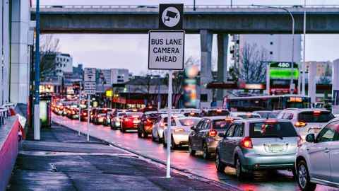 Traffic in Auckland city