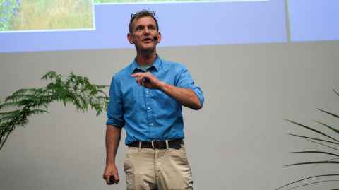 Dusty Gedge speaking at the World Green Infrastructure Congress held at the University of Auckland from 3-5 September. 