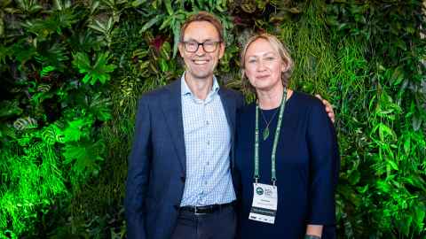 Professor Sir Ashley Bloomfield with congress organiser Zoe Avery. All photos by Jason Alexander.