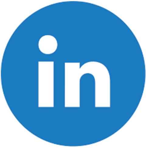 Blue LinkedIn logo
